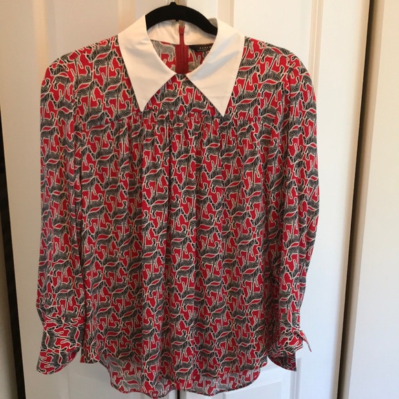 Zara zebra blouse Clearance